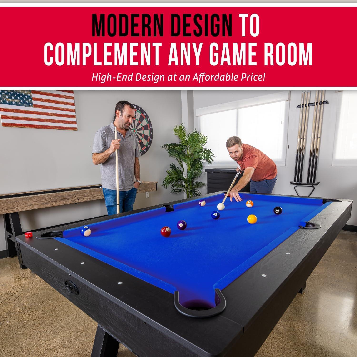 GoSports GoSports 7 ft Pool Table - Modern Billiards Table - Accessories Included