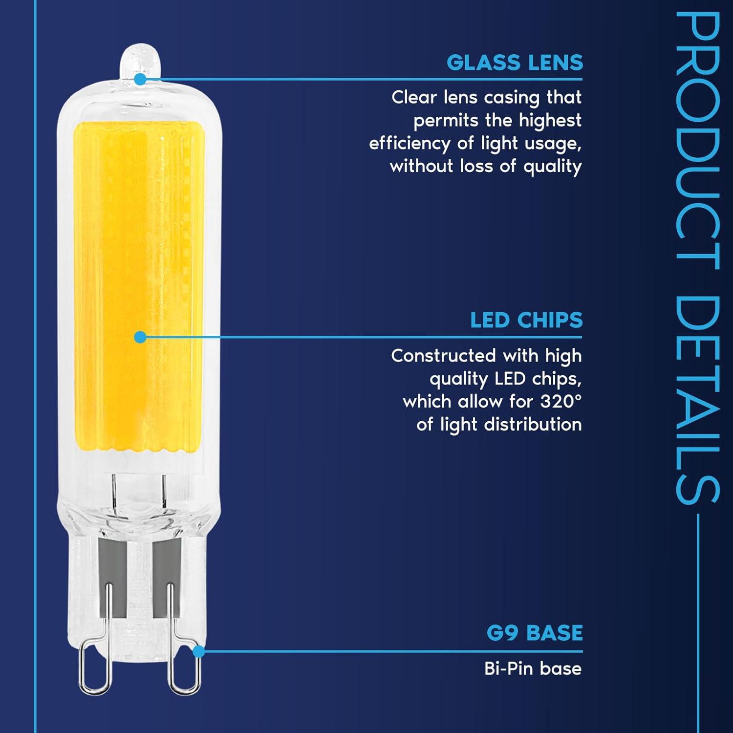 50 Watt Equivalent T4 G9/Bi-pin Dimmable LED Bulb