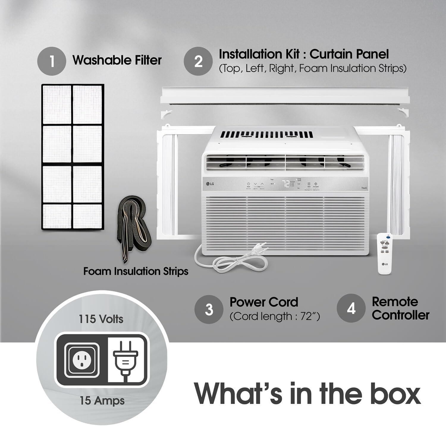 6,000 BTU Window Air Conditioner with Remote