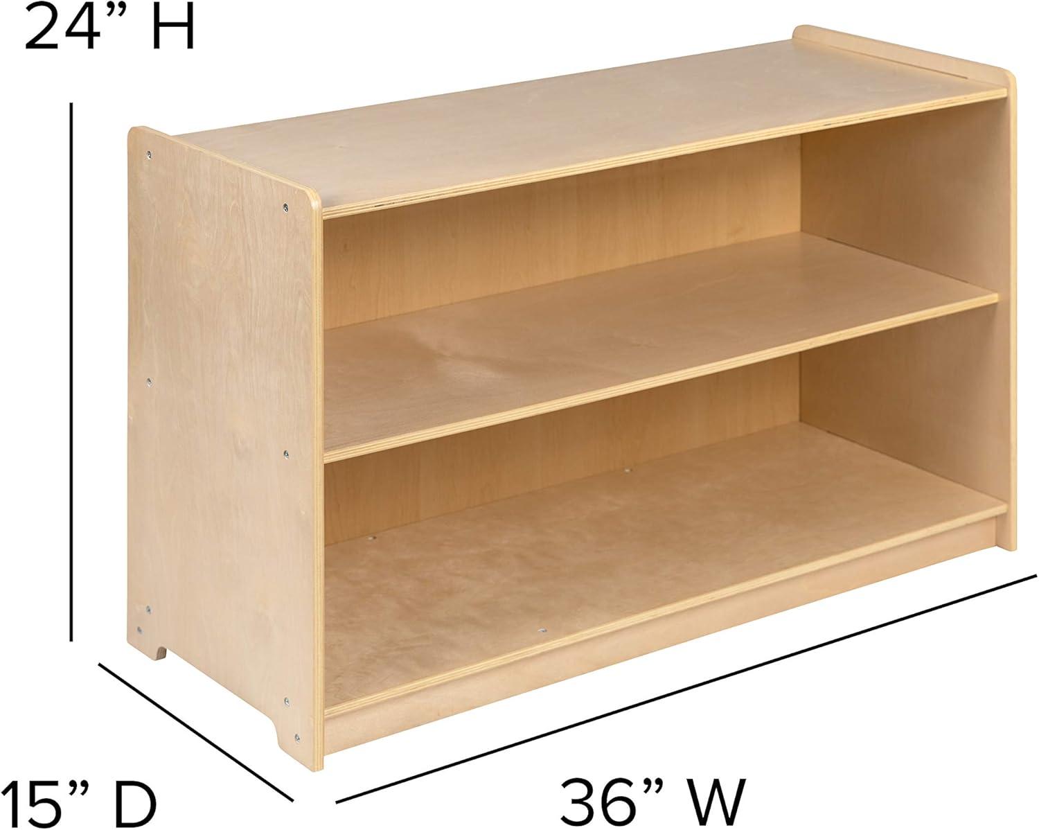Flash Furniture Bexley Wooden School Classroom Storage Cabinet for Commercial or Home Use