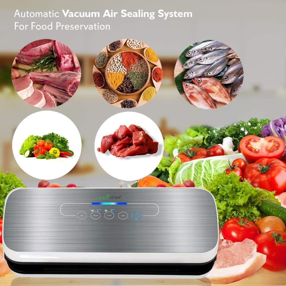 NutriChef Automatic Food Vacuum Sealer w/ Starter Kit