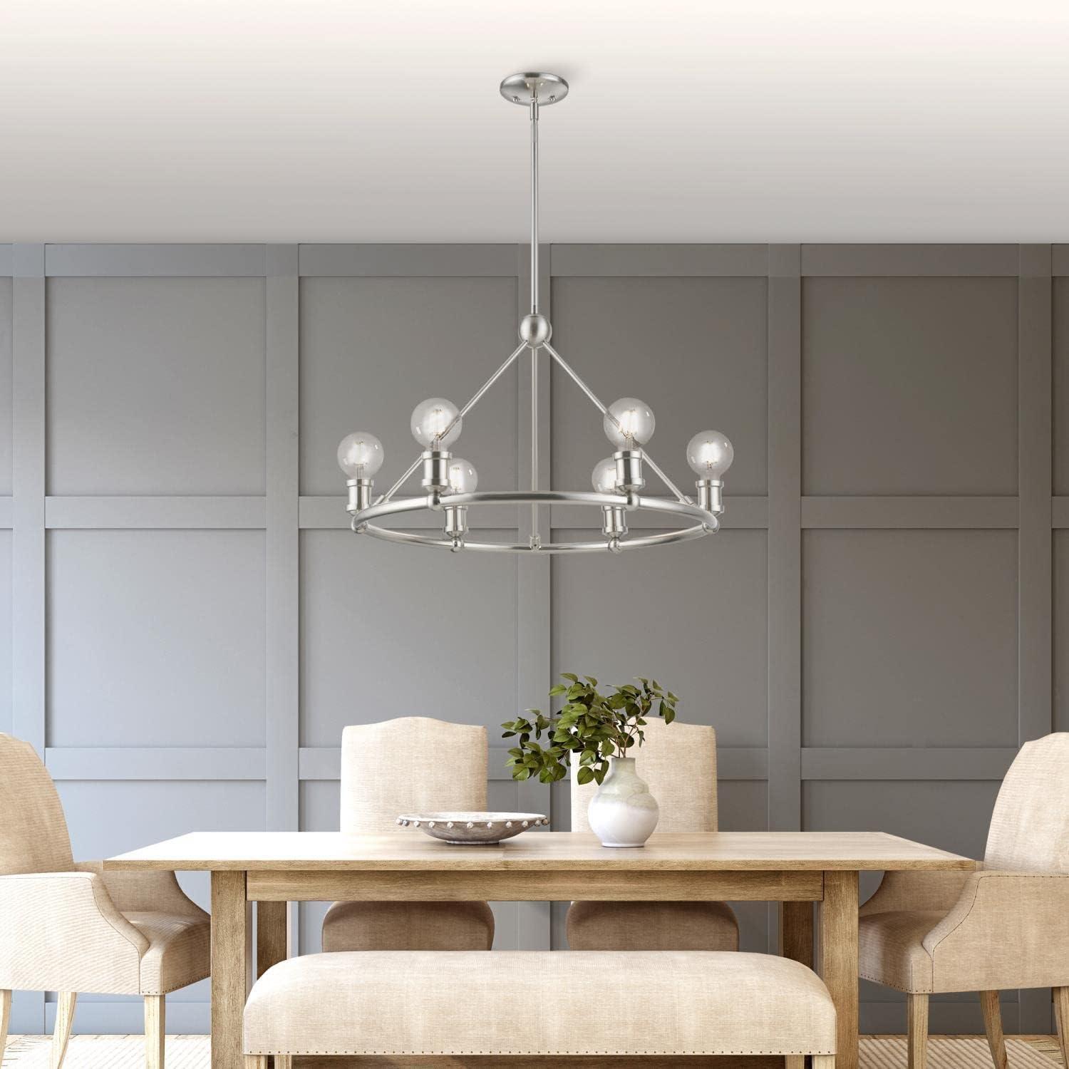 Livex Lighting Lansdale 6 - Light Chandelier in  Brushed Nickel