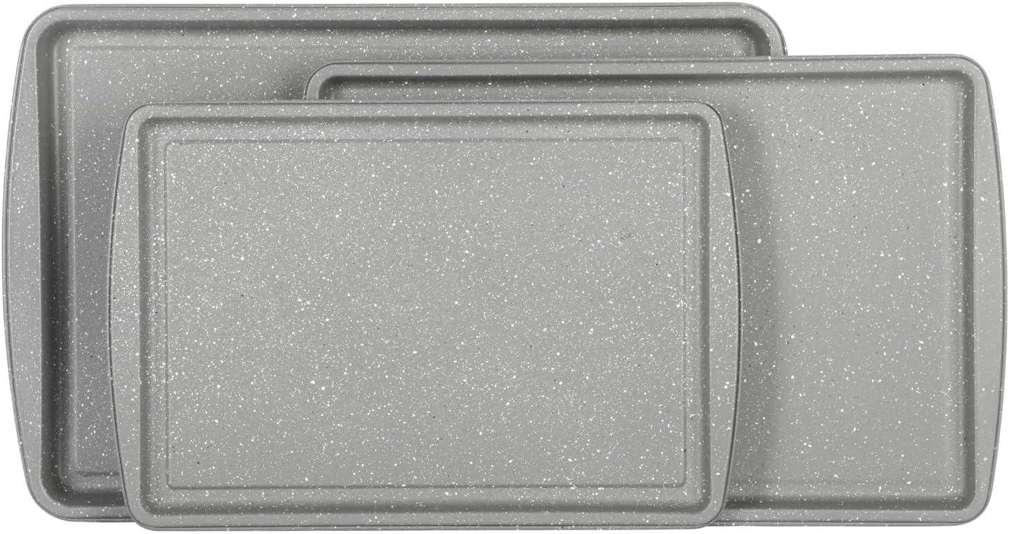 Oster 17" x 12.75" Steel Cookie Sheet, (3 Pieces)