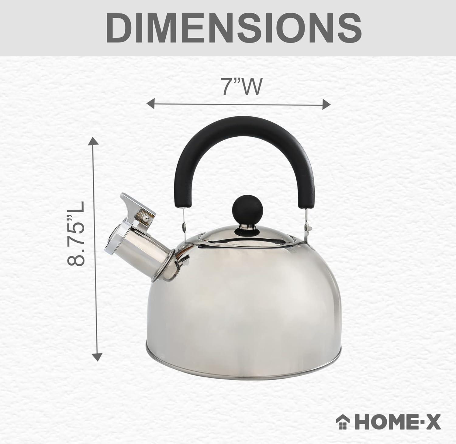 Stainless Steel Whistling Tea Kettle with Bakelite Handle