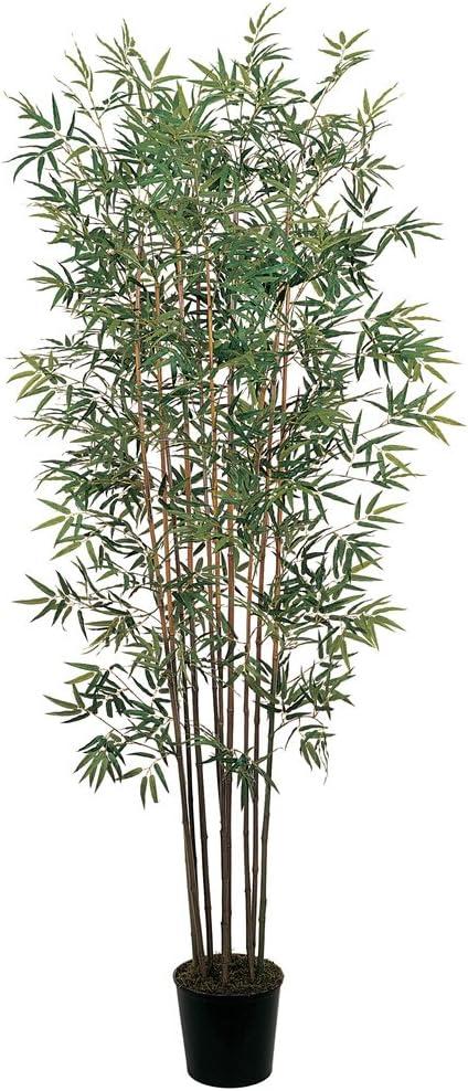 Nearly Natural 6' Mini Bamboo Silk Tree: Indoor Decorative Faux 6ft Greenery with Pot