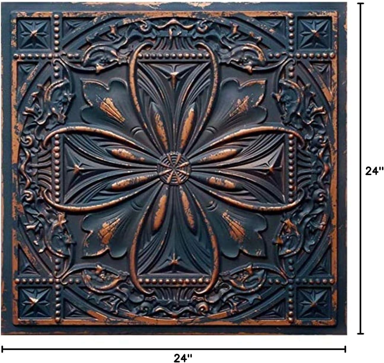 FromPlainToBeautifulInHours Milan 2 Ft. x 2 Ft. Drop-In or Glue-Up PVC Ceiling Tile & Reviews | Wayfair