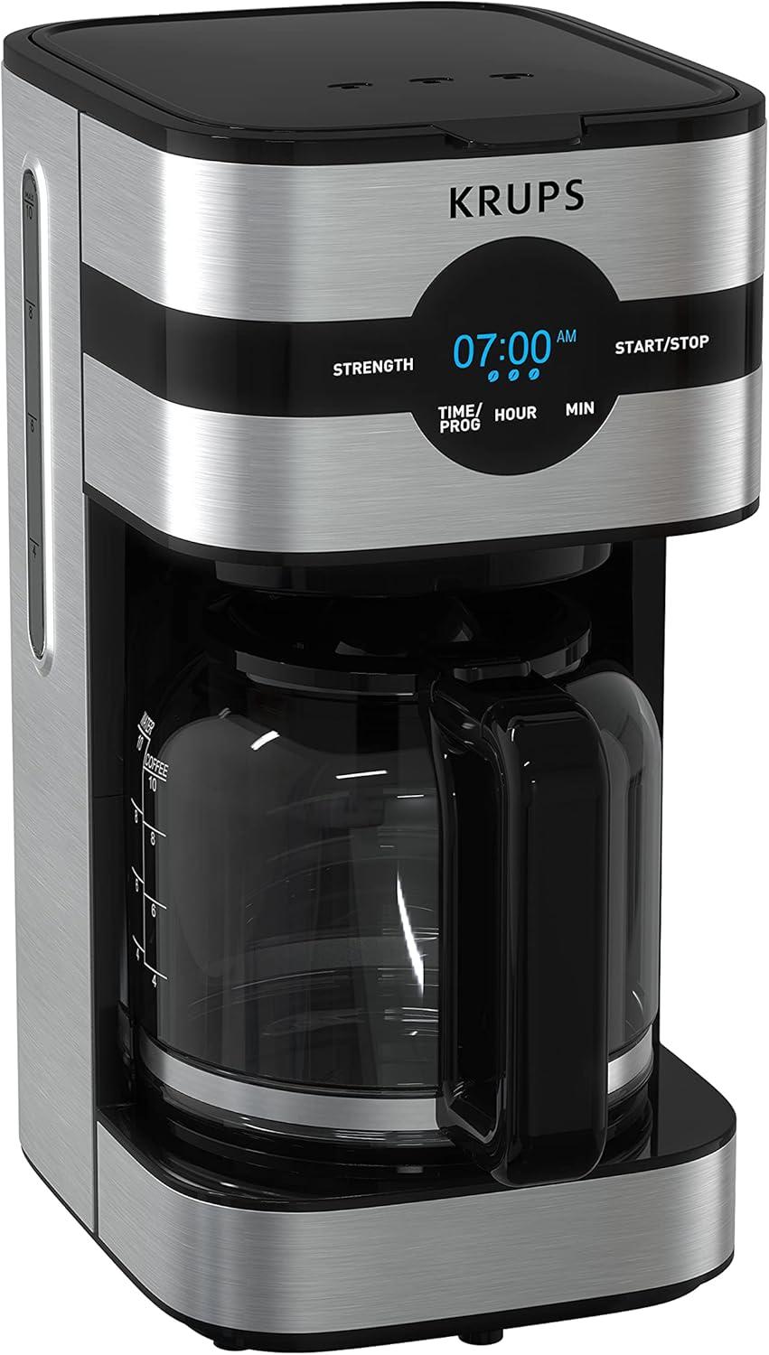 Krups 10 Cup Digital Coffe Maker, Simply Brew