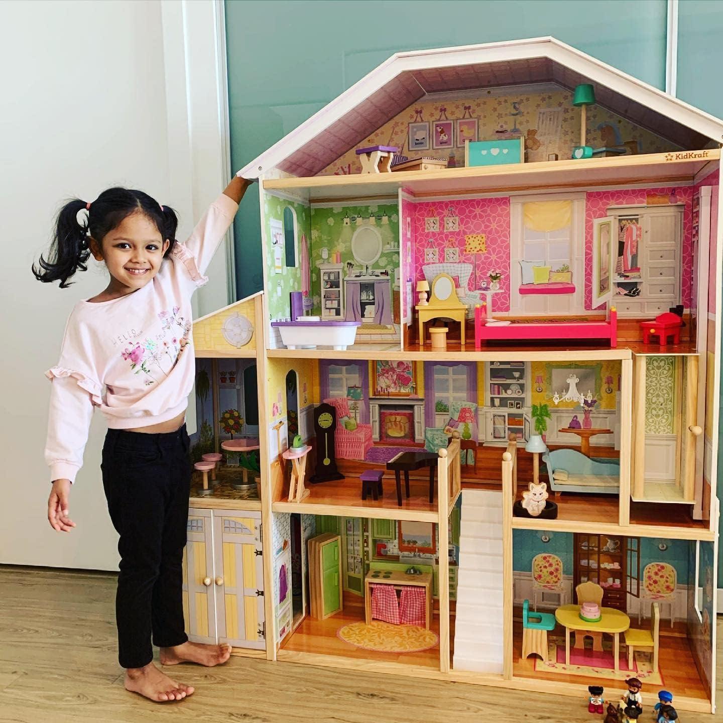 KidKraft Majestic Mansion Wooden Dollhouse with 34 Accessories