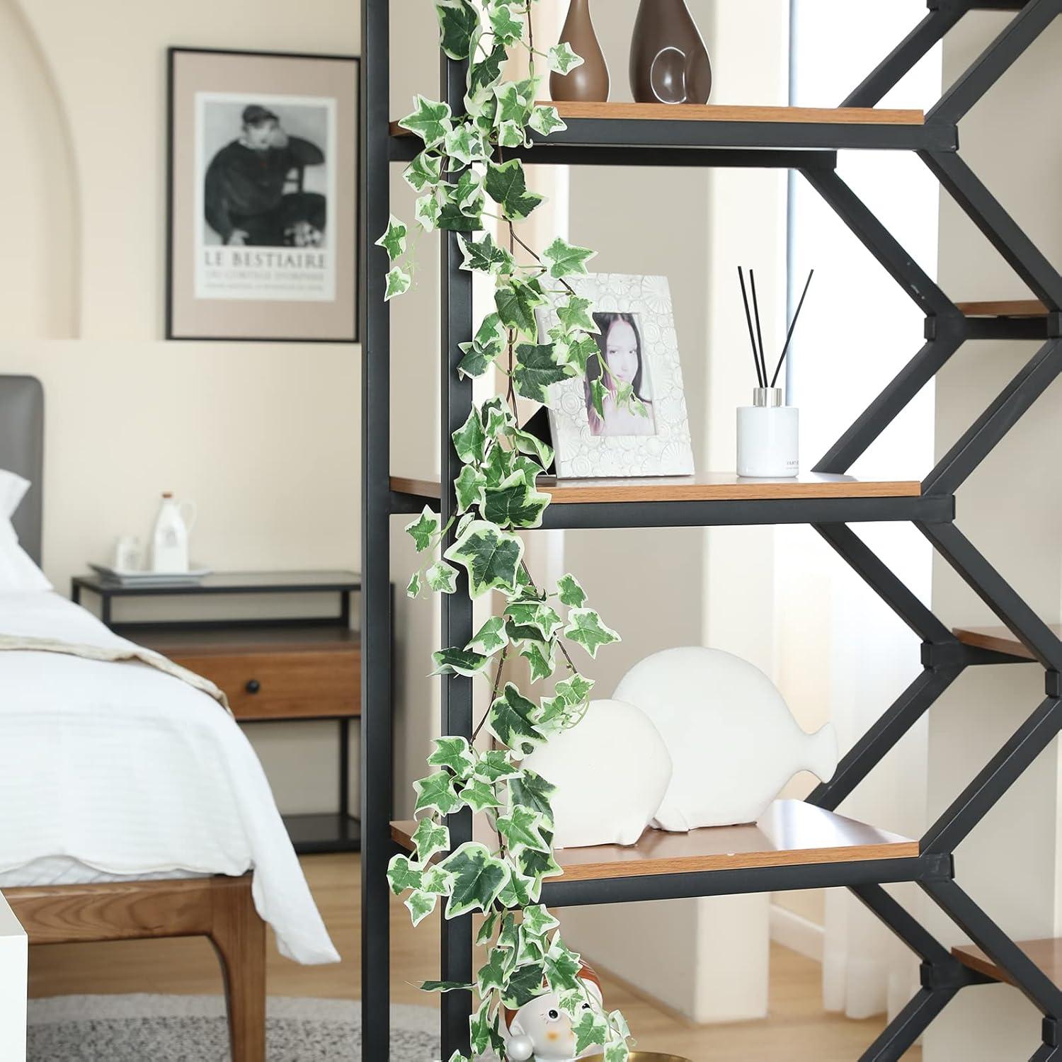 3 Strands Odorless Artificial Ivy Vines Kit, 71" Silk Ivy Garland with Green Leaves, Fake Hanging Plants Greenery Decoration for Bedroom, Windows, Walls, Wedding, Outdoor Decor (Green)