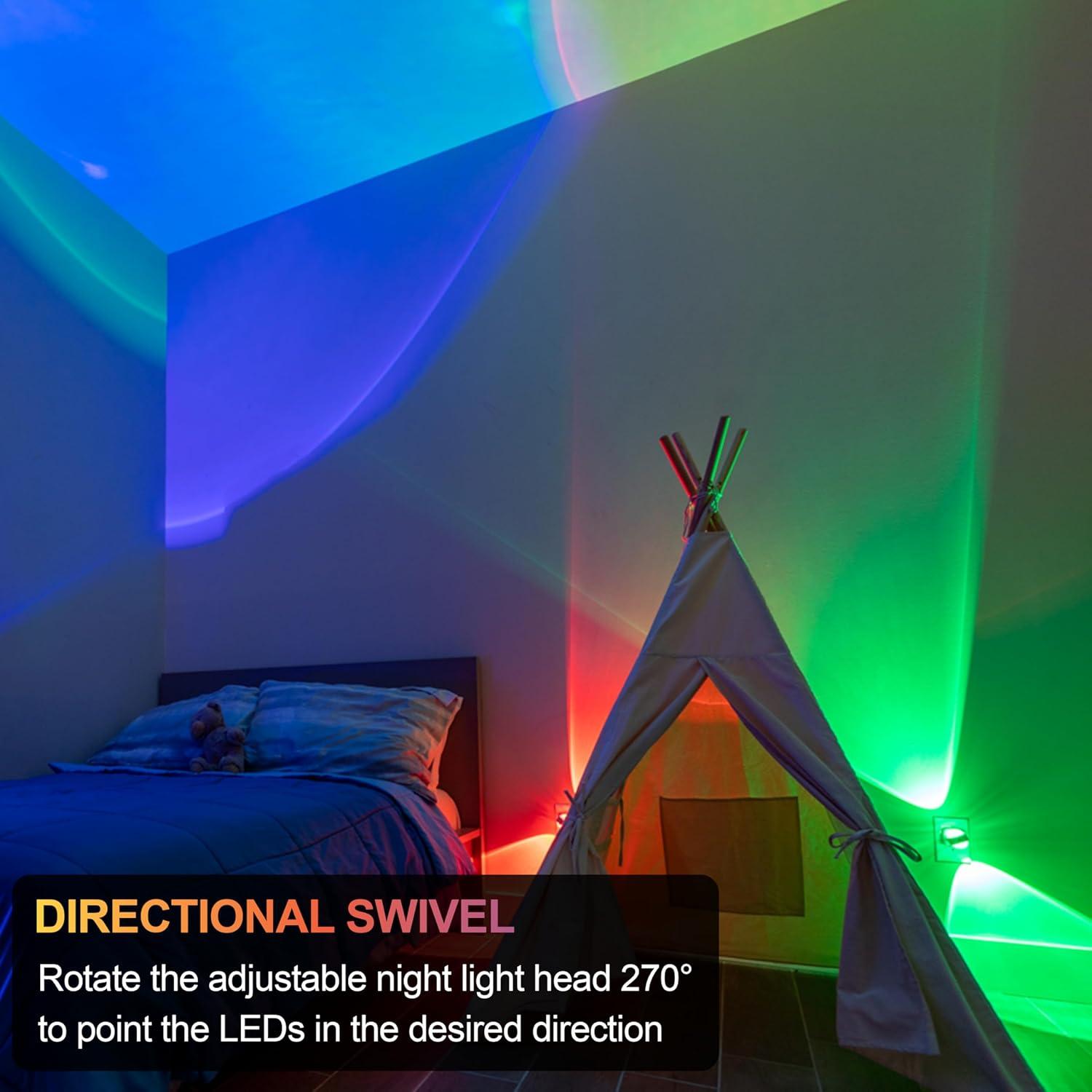 Jasco Products  LED Plug-In Directional Swivel LED Night Light - Multi Color