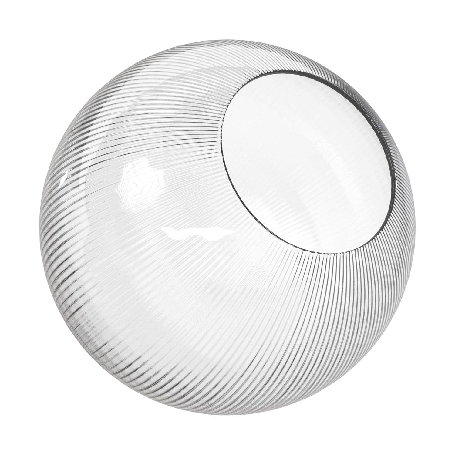 Solus Solus Prismatic Acrylic Sphere Globe with 5.25 in. Diameter Neckless Opening - No Fixture Included