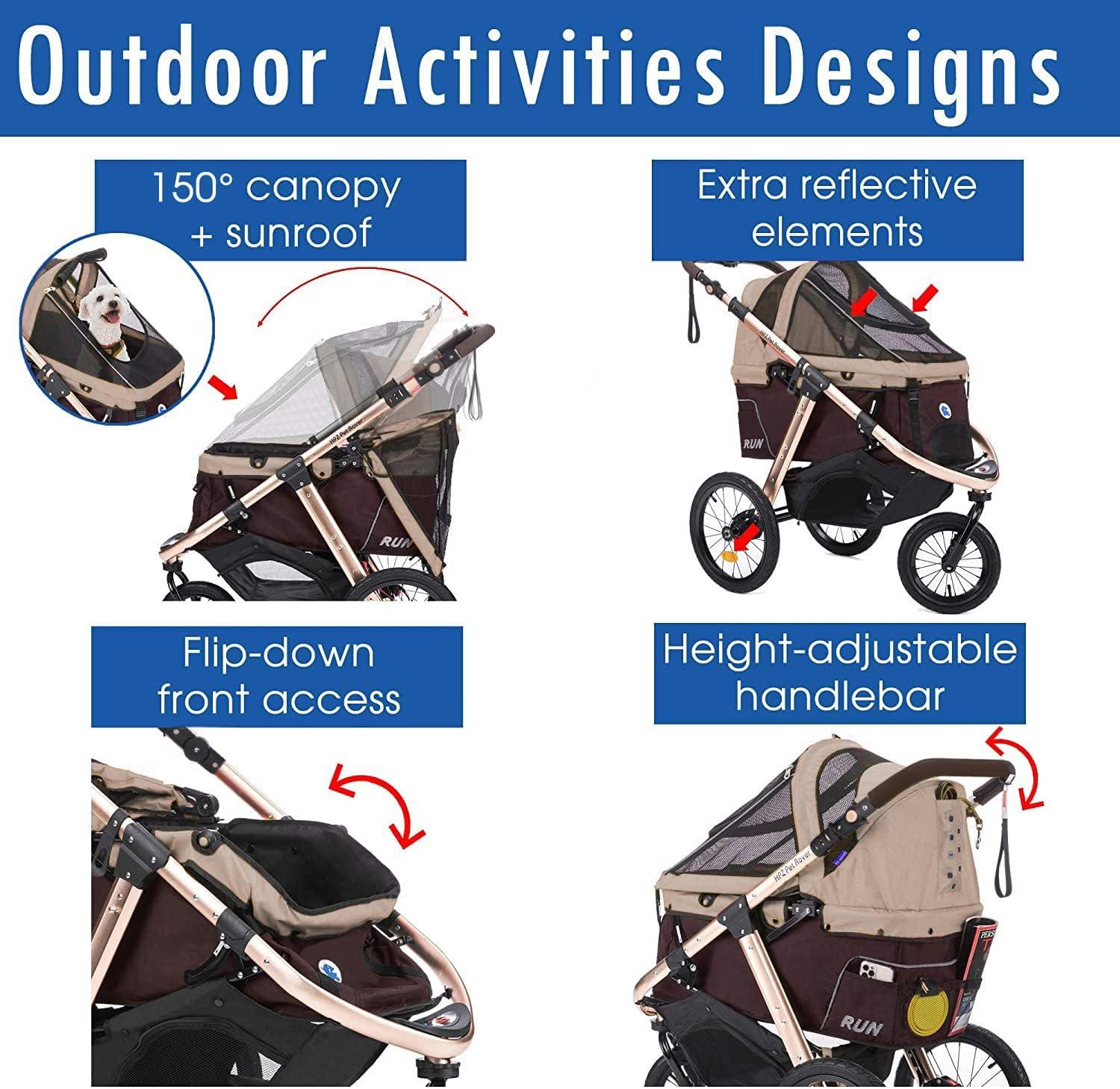 HPZ Pet Rover Run Foldable Pet Jogger Stroller