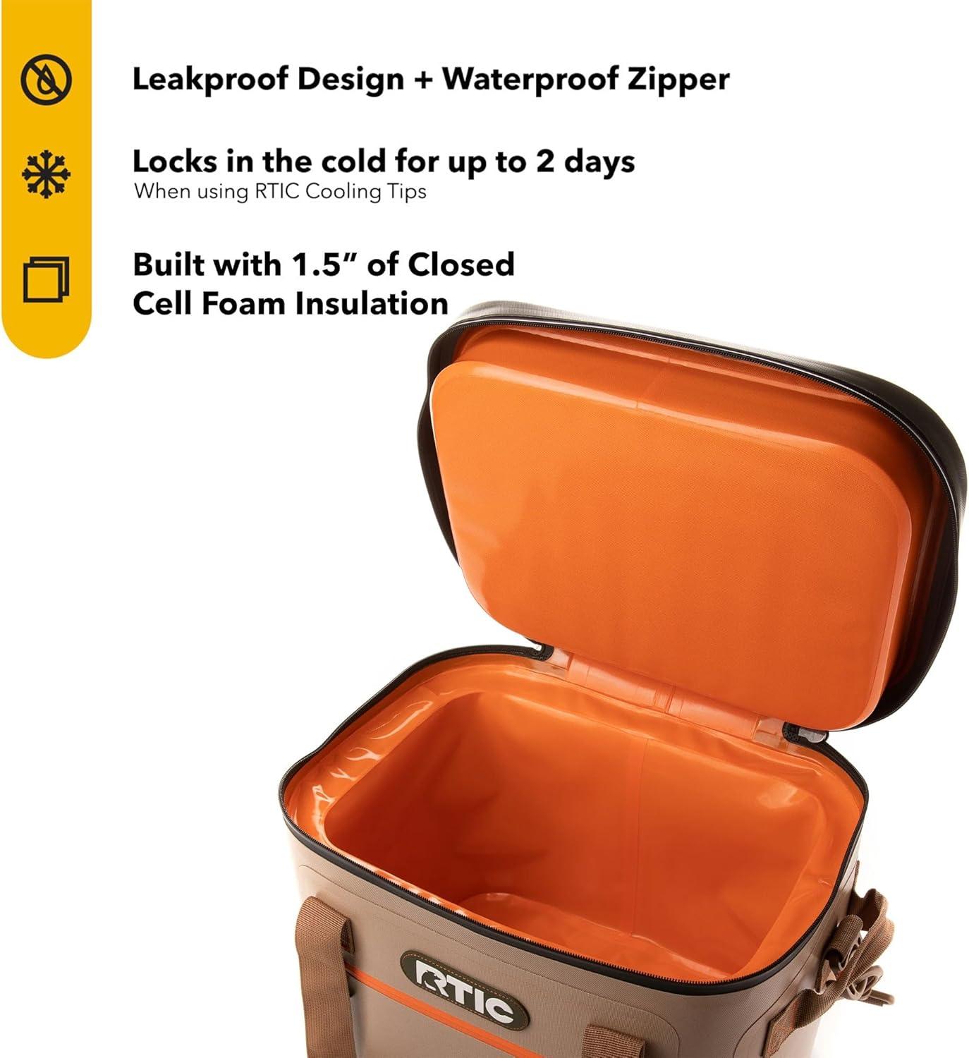 RTIC Outdoors 30 Cans Soft Sided Cooler - Tan