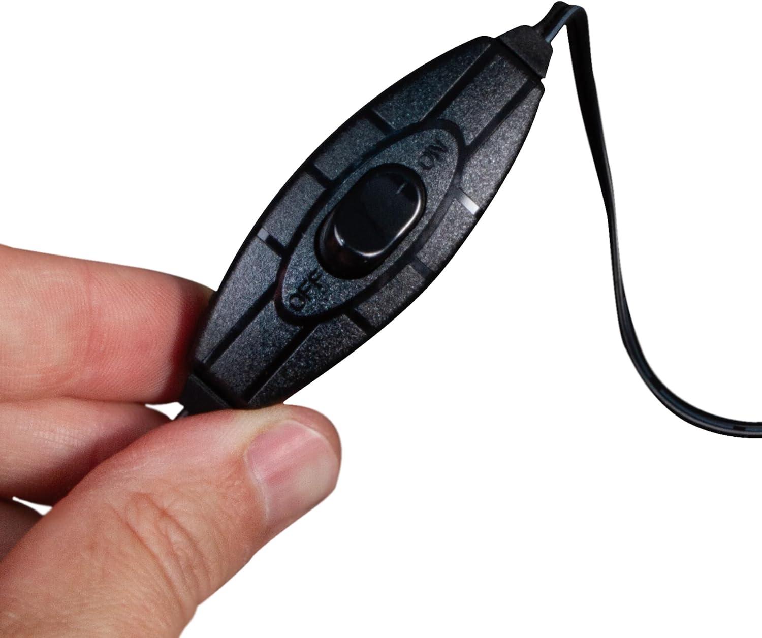 OttLite LED Cone Clip Lamp | Task Lamp, Desk Lamp | Sturdy Clip, Flexible Neck | White and Silver