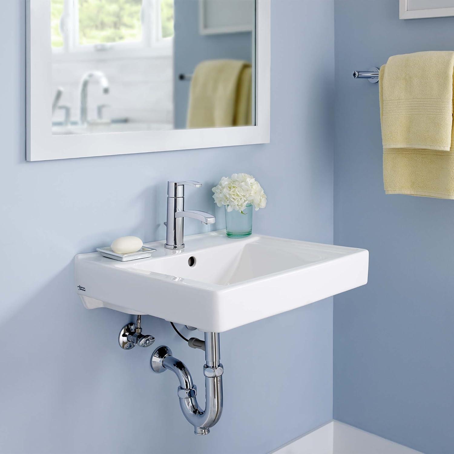 American Standard Decorum 18.25'' White Vitreous China Rectangular Bathroom Sink with Overflow