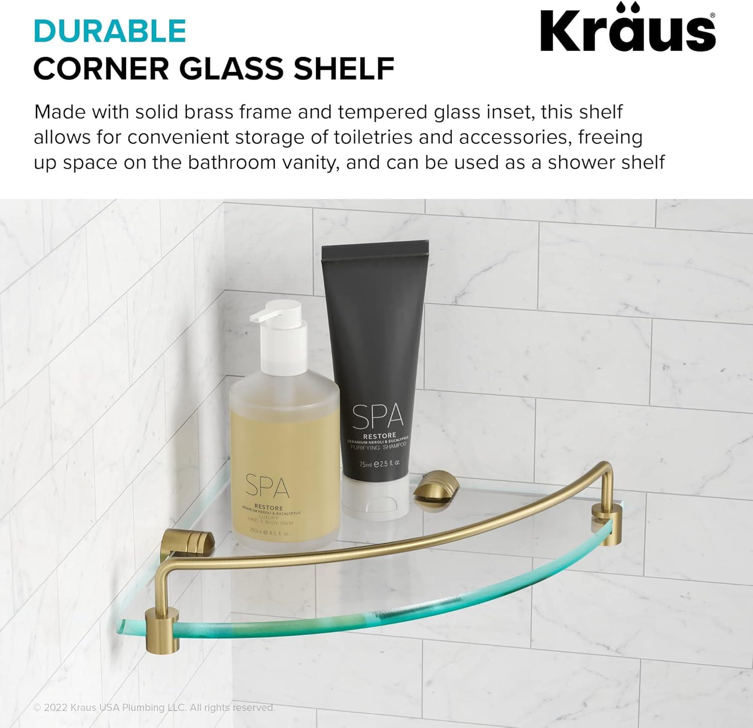 Kraus Elie Triangle Metal Corner Shelf