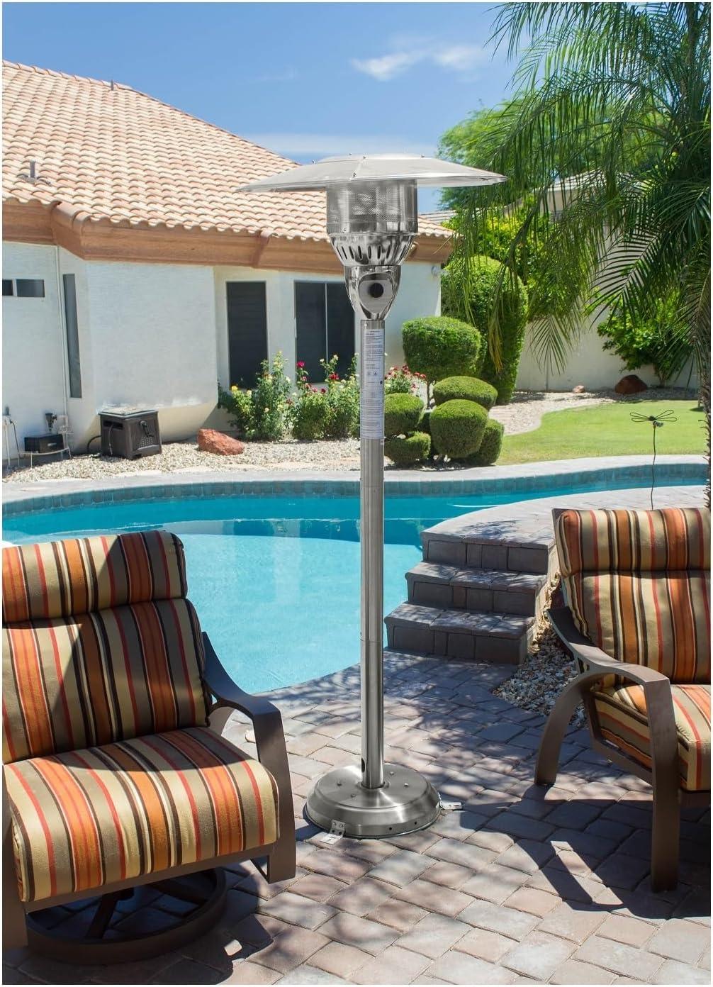 Natural Gas Patio Heater - Stainless Steel - AZ Patio Heaters