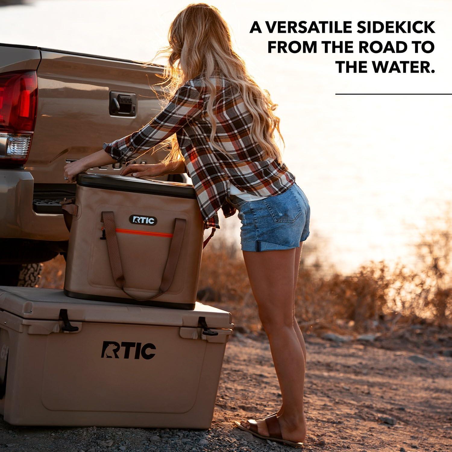 RTIC Outdoors 40 Cans Soft Sided Cooler - Black
