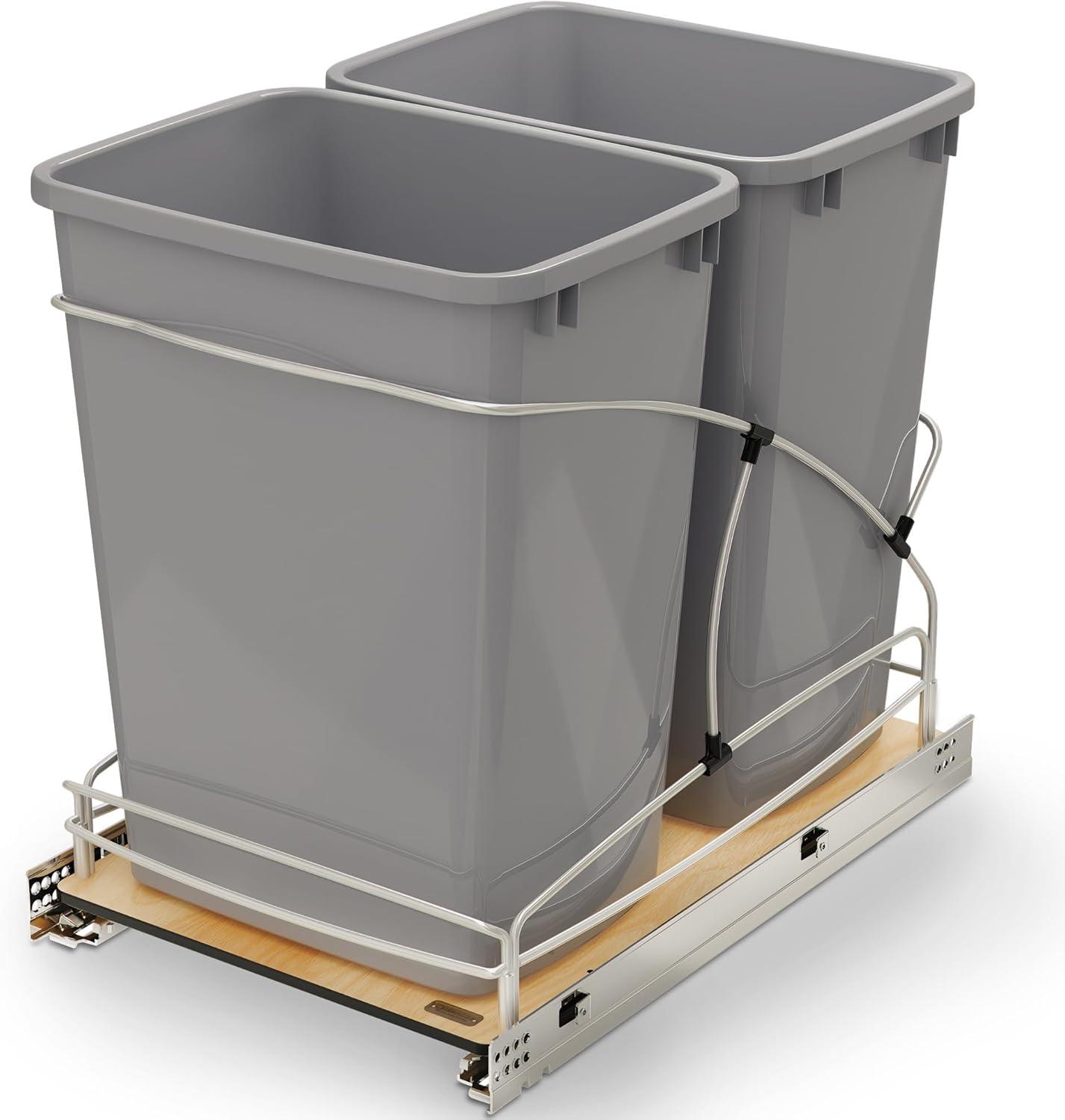 Rev-A-Shelf Rev-A-Shelf Double 27 qt. Pullout Trash Containers