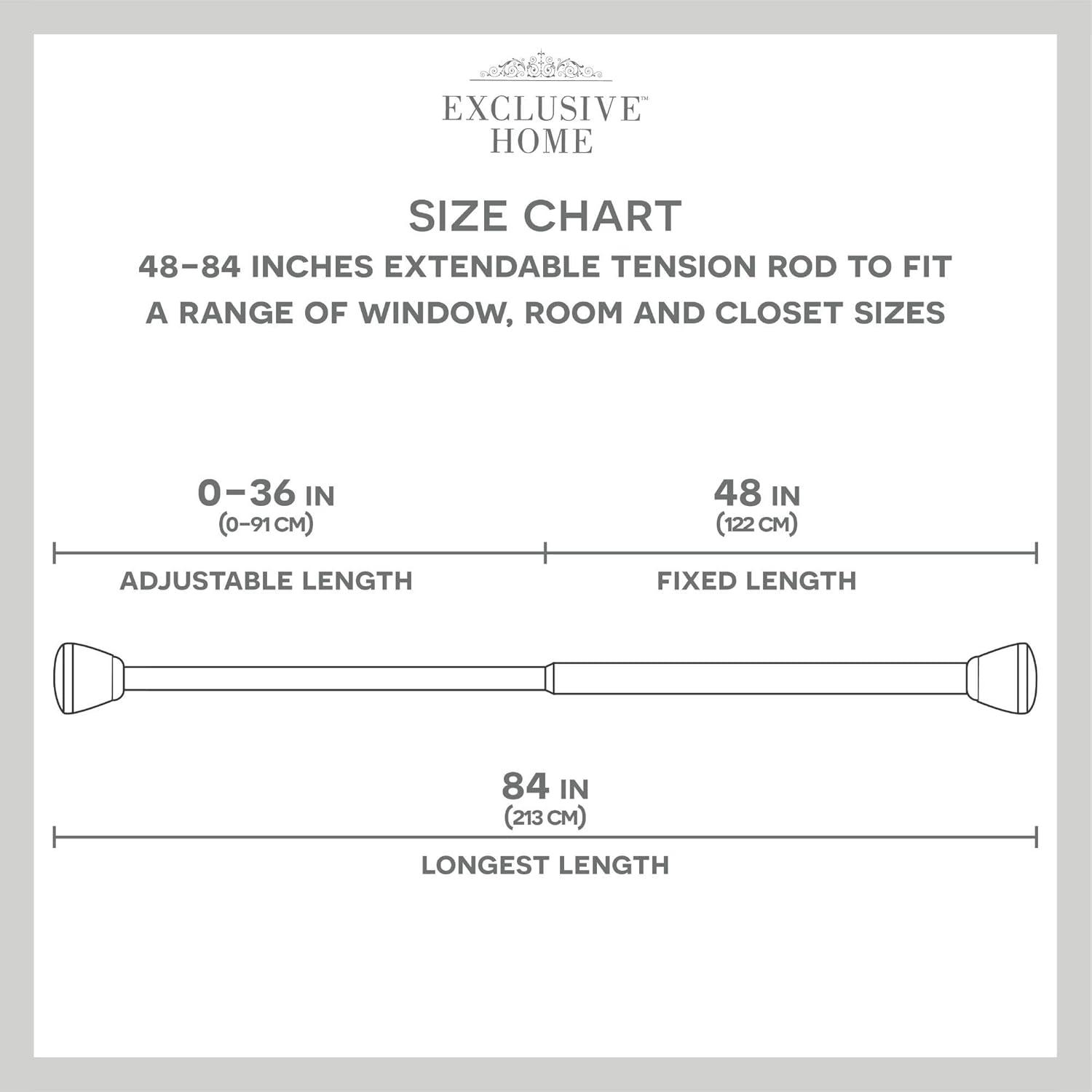 Exclusive Home Adjustable Tension Rod