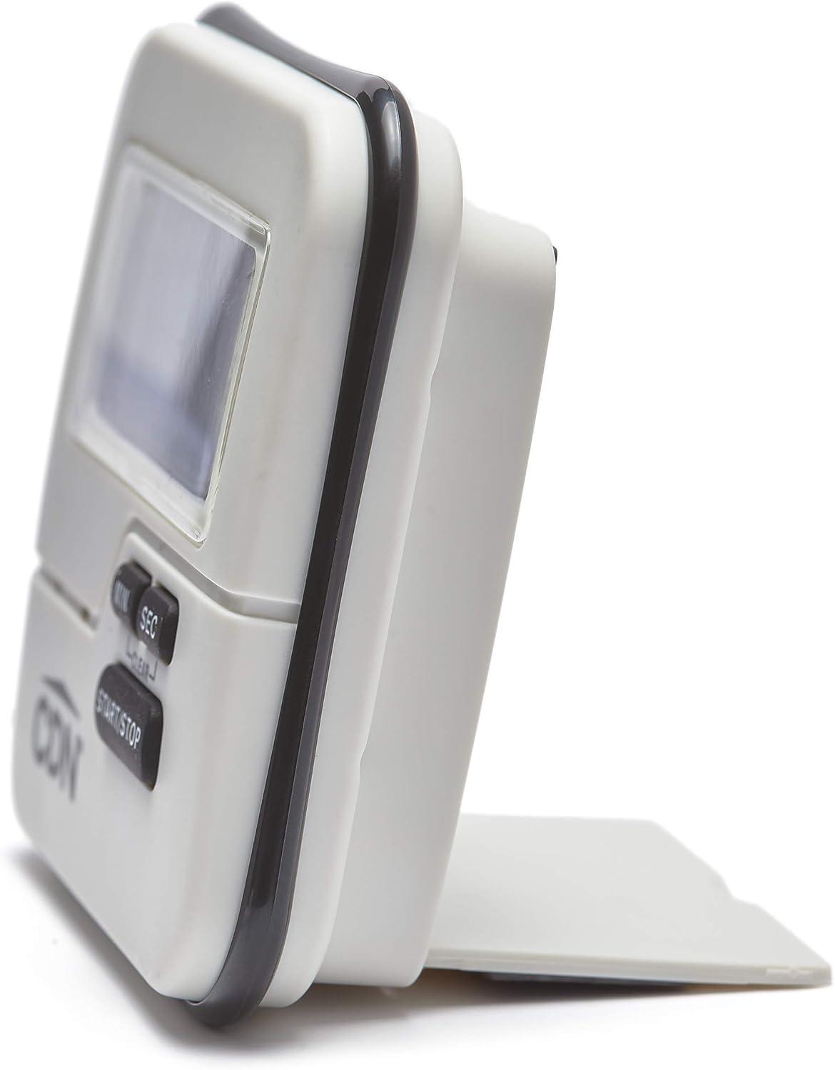CDN White ABS Plastic Waterproof Digital Timer - 3"L x 3"W