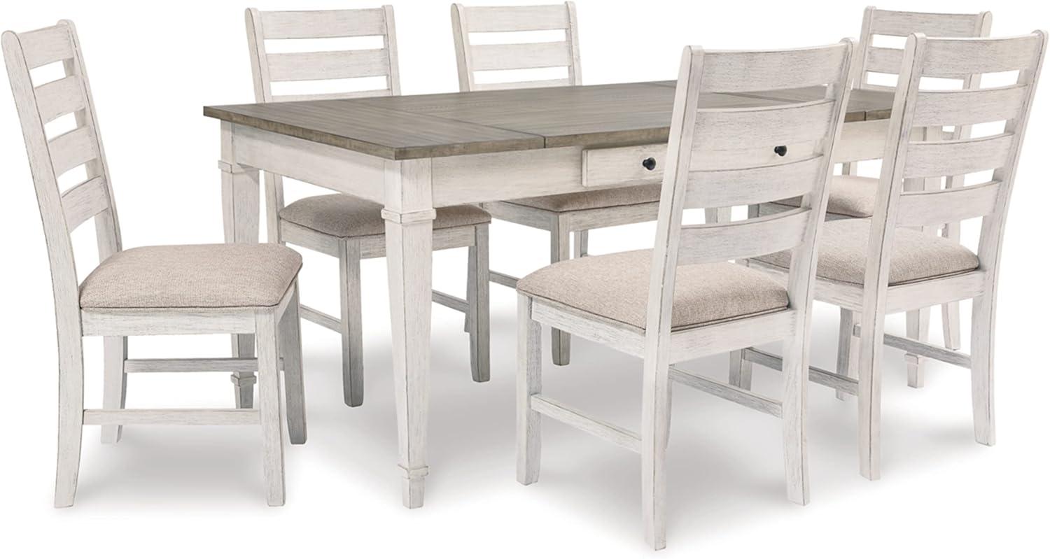 Signature Design by Ashley Casual Skempton Dining Table, White/Light Brown