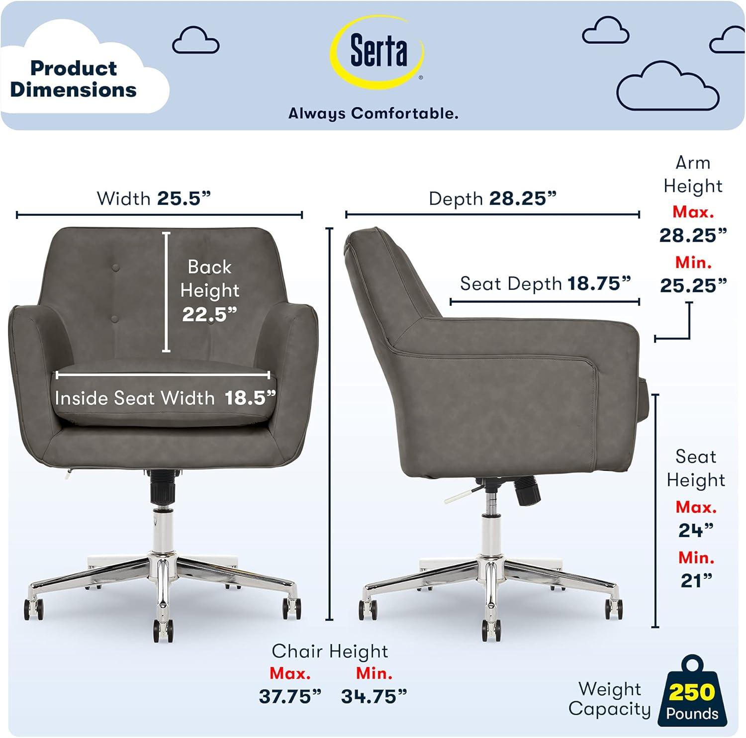 Style Ashland Home Office Chair - Serta