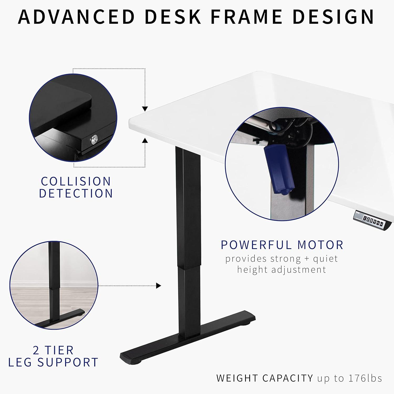 Vivo VIVO Single Motor Electric Desk with Push Button Memory Controller