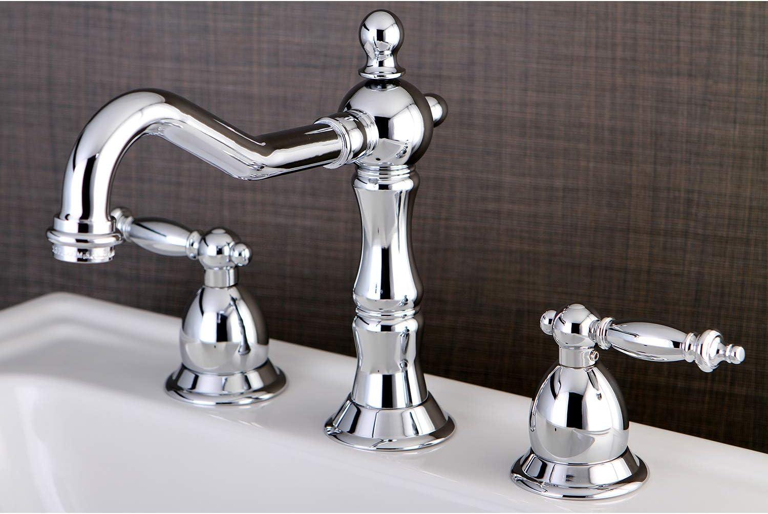 Kingston Brass KS1971TL 8 in. Widespread Bathroom Faucet, Polished Chrome