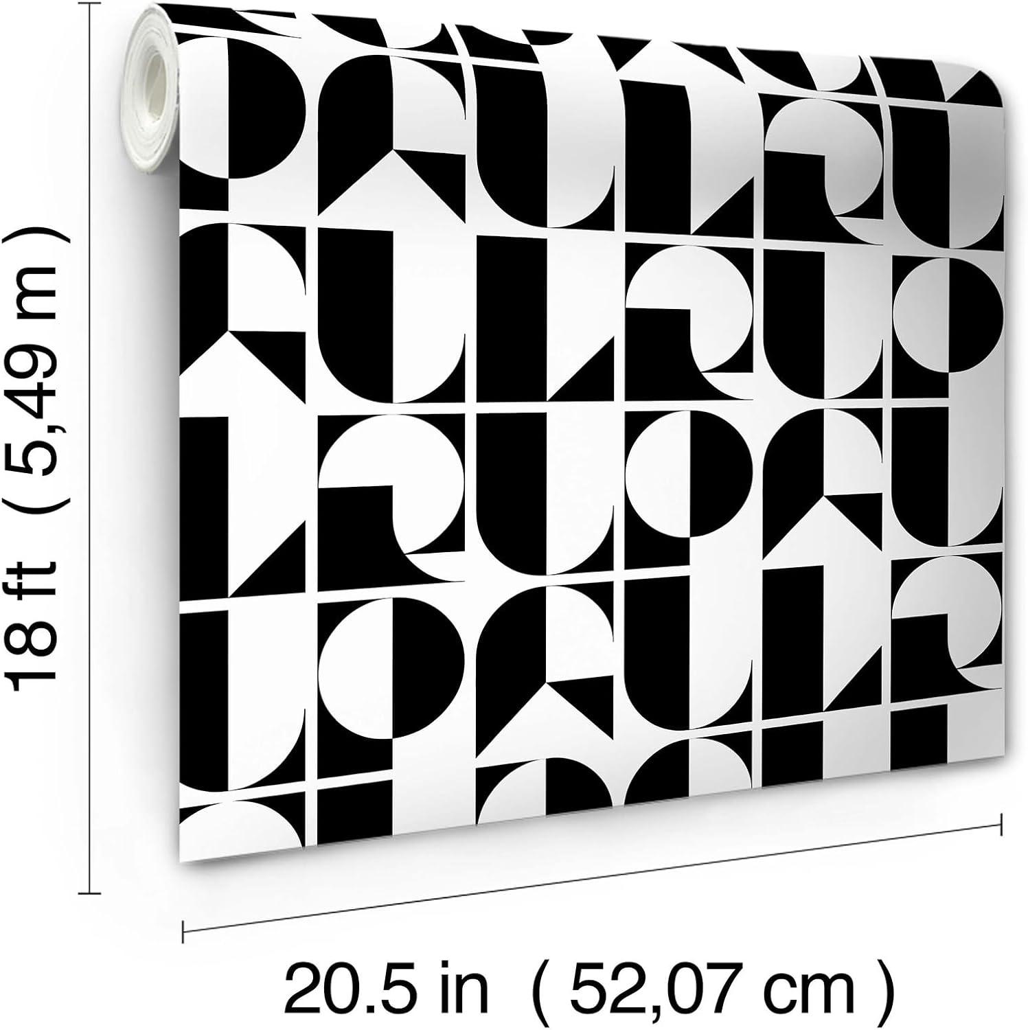 RuDeco 18' L x 20.5" W Peel and Stick Wallpaper