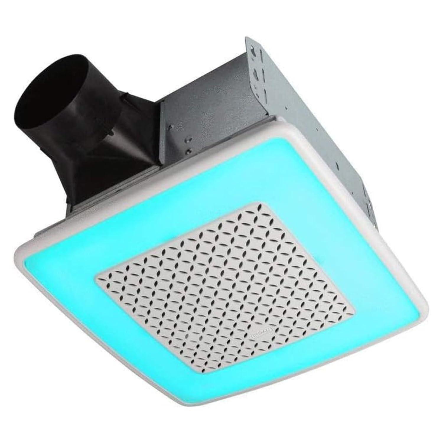 Broan NuTone Broan ChromaComfort Ventilation Fan with Multicolor LED Light and Control