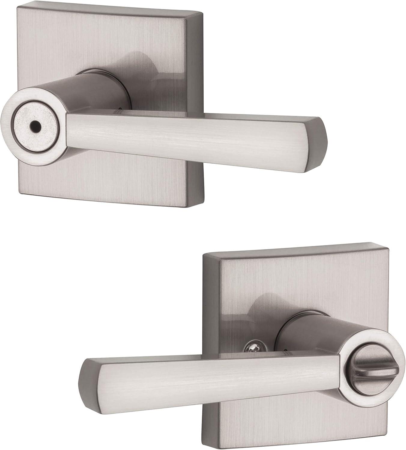 Baldwin Spyglass Bed/Bath Lever in SN