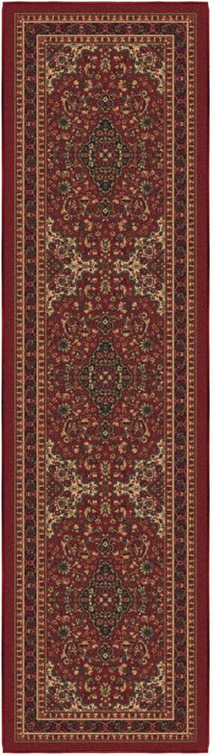 Ottohome Non-Slip Medallion Area Rug For Living Room, Hallway Runner, Entryway Rug, Seafoam Green
