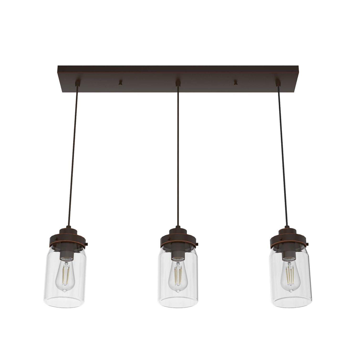 Devon Park 3 - Light Kitchen Island Linear Pendant