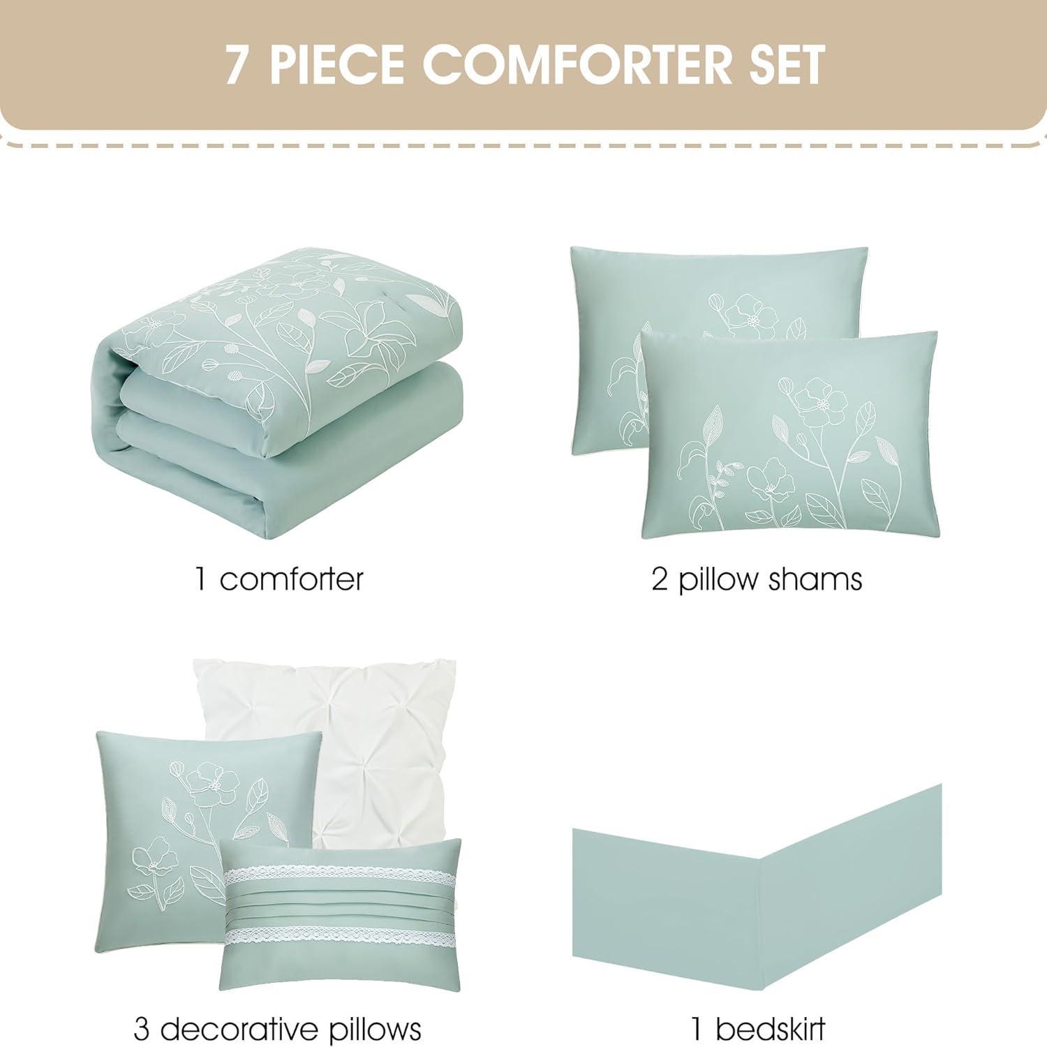 Nanshing 7pc Safina Comforter Set Green