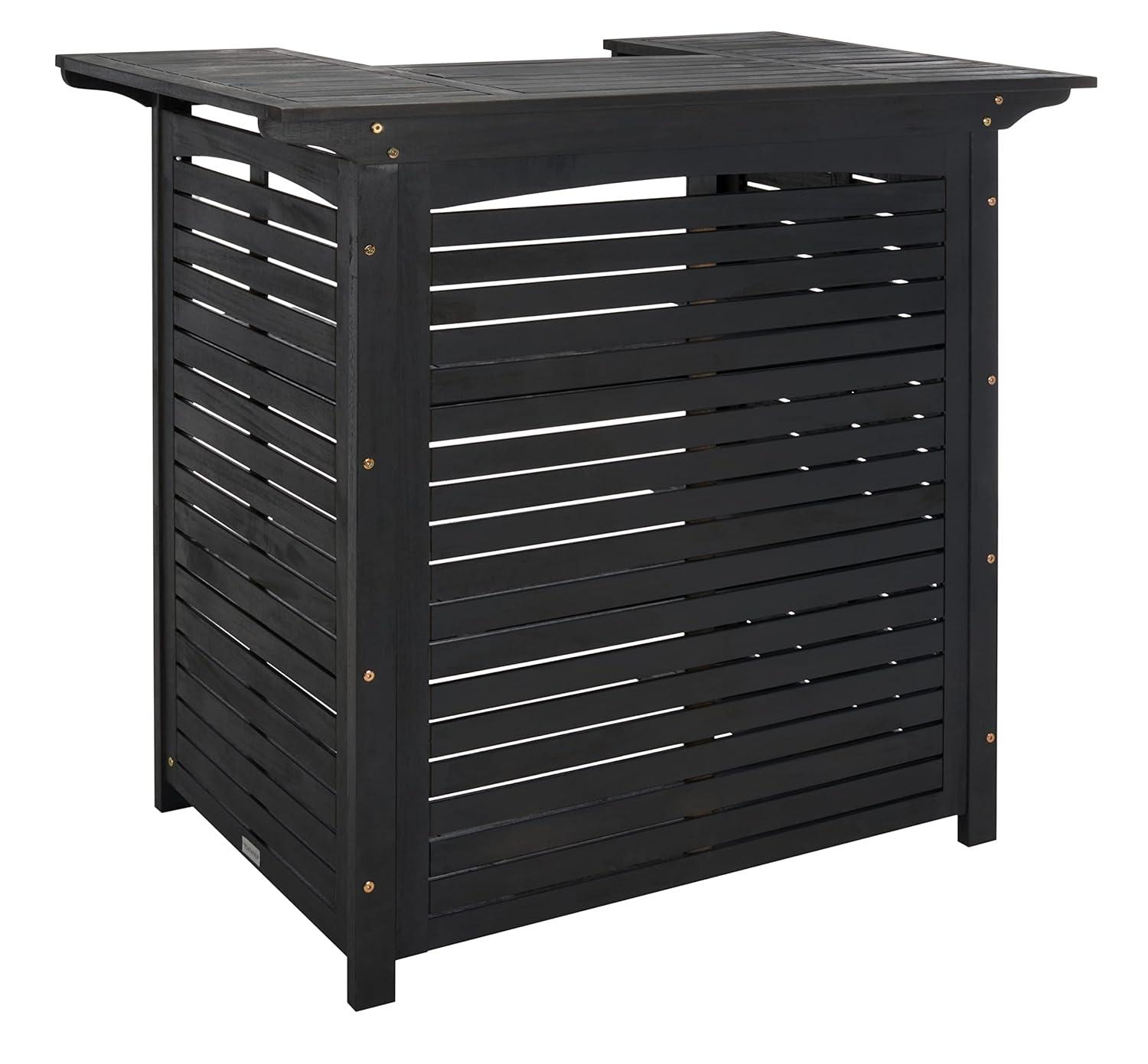 Monterey Patio Outdoor Bar Table - Black - Safavieh