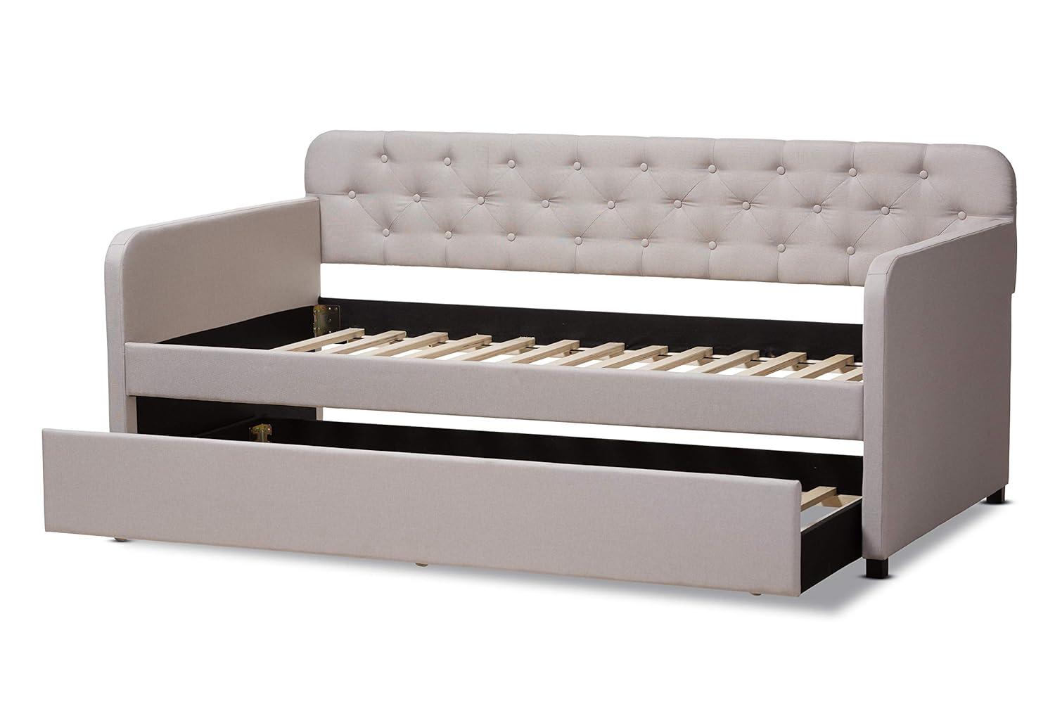 Baxton Studio Daybeds Twin Beige