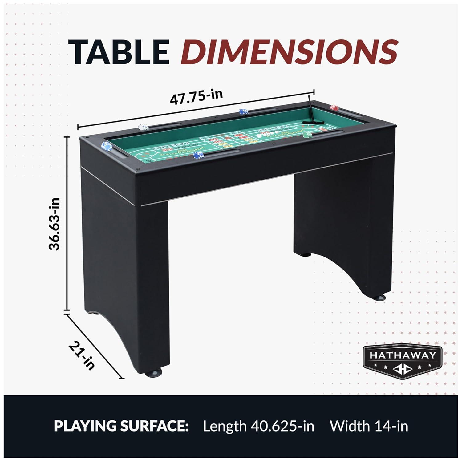 Hathaway Games 48" Monte Carlo Poker Table