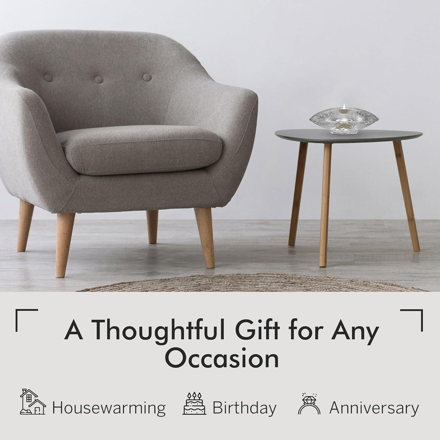 Orrefors Discus 1.75'' H Crystal Tabletop Votive Holder