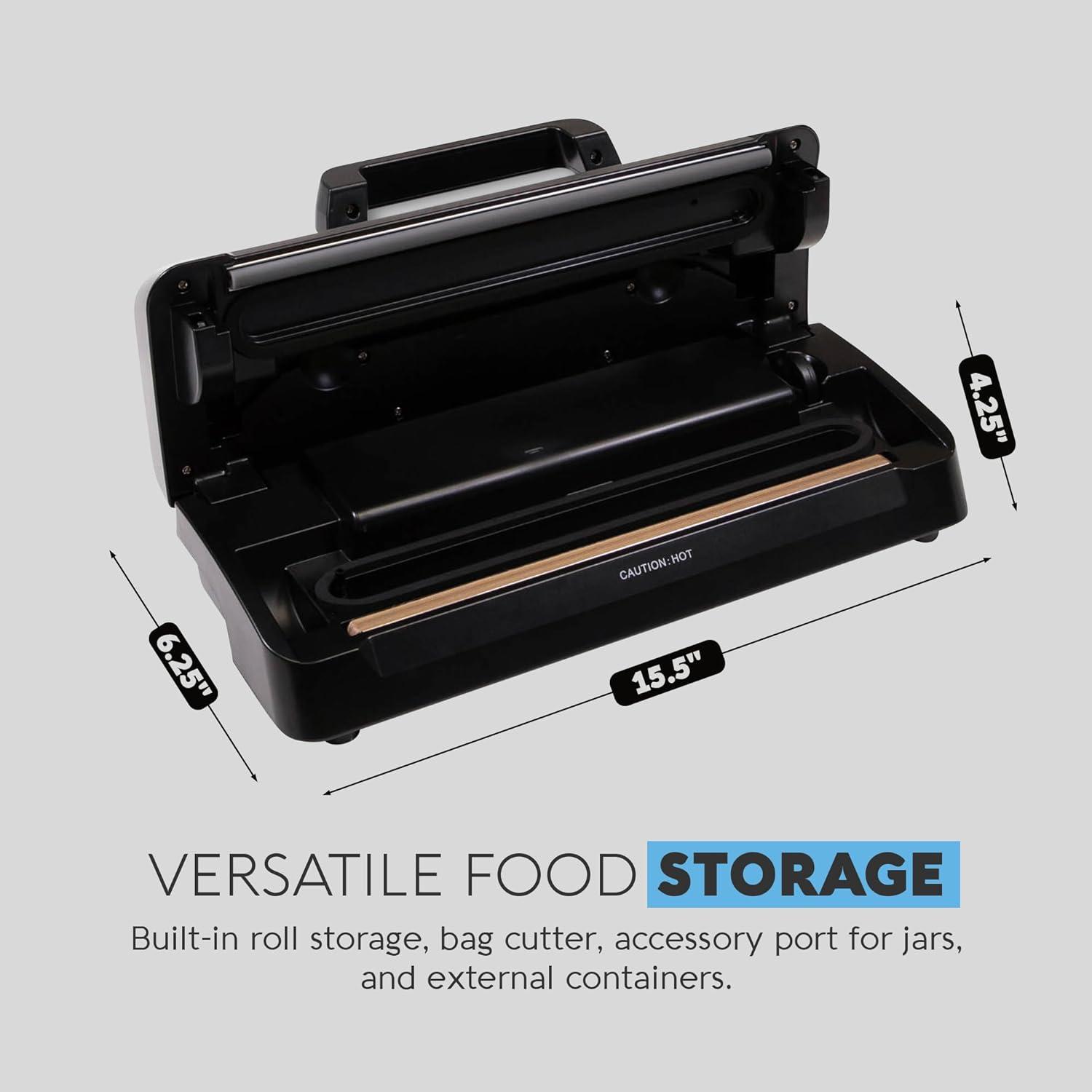 Avid Armor Vacuum Sealer AVS7900, Food Saver Vacuum Machine with Bult-in Cutter, Dry & Moist Food Sealer Modes