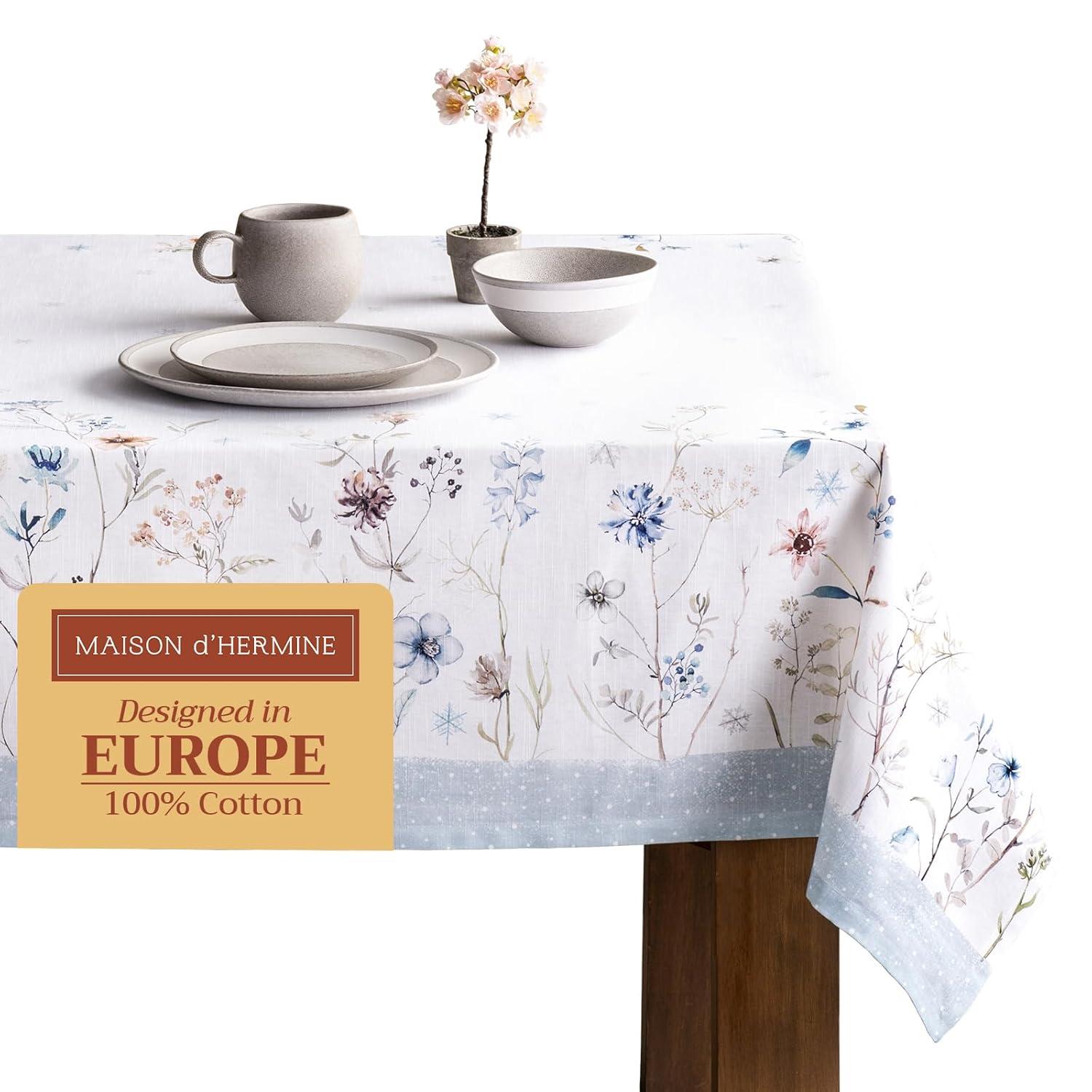 Maison d' Hermine Floral 100% Cotton Tablecloth