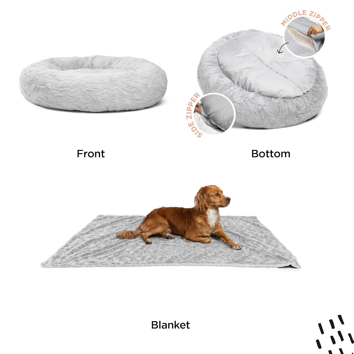Best Friends By Sheri Best Friends by Sheri Bundle The Original Calming Lux Donut Cuddler Pet Bed/Throw