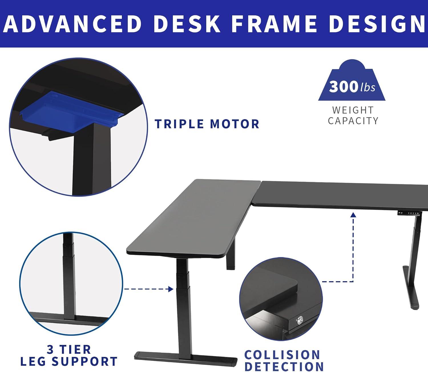 Electric 83" x 60" Stand Up Corner Desk