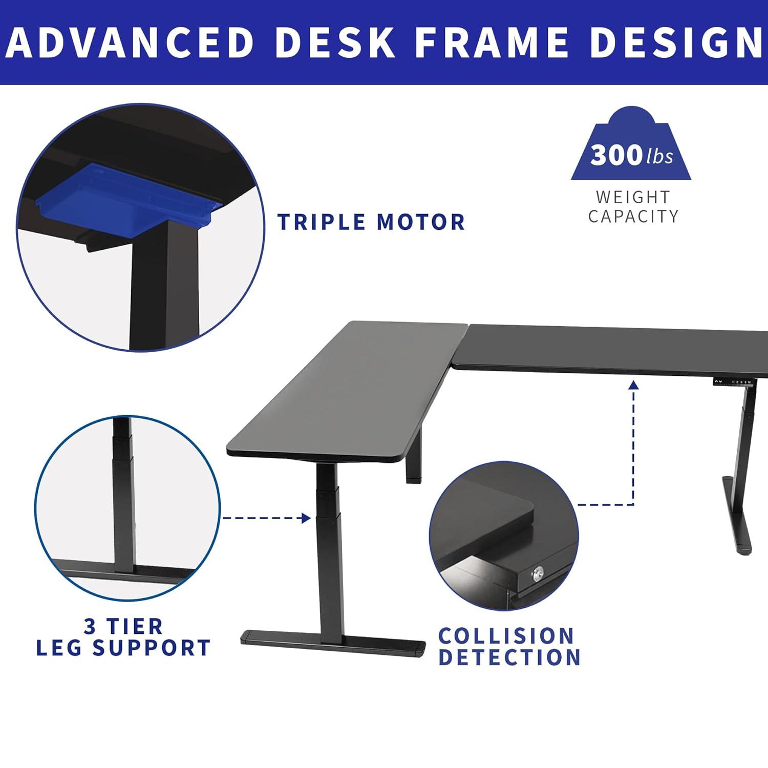Electric 83" x 60" Stand Up Corner Desk