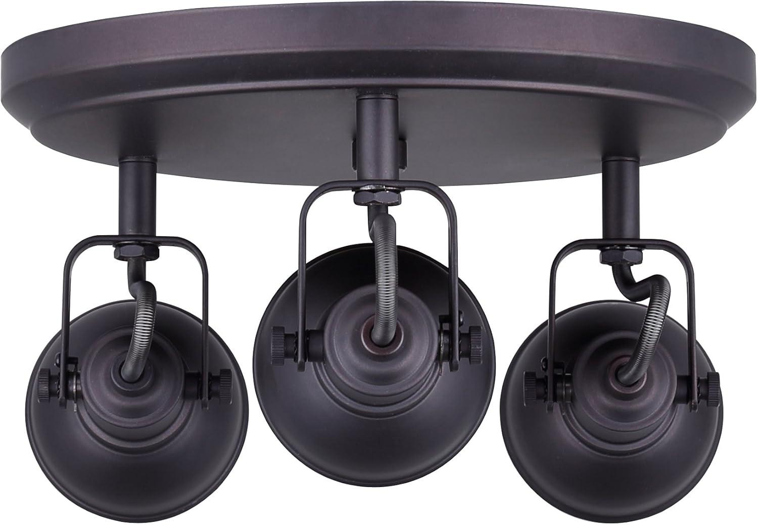 Oil Rubbed Bronze Adjustable 3-Light Track Fixture