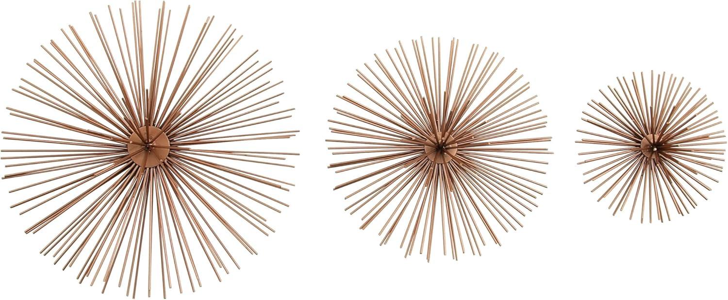 George Oliver Metal 3D Starburst Gold Wall Decor Set