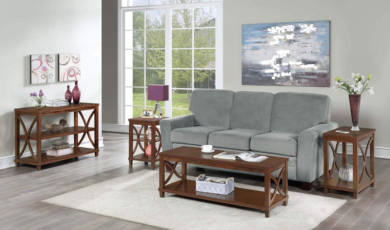 Convenience Concepts Florence End Table in Espresso Wood Finish