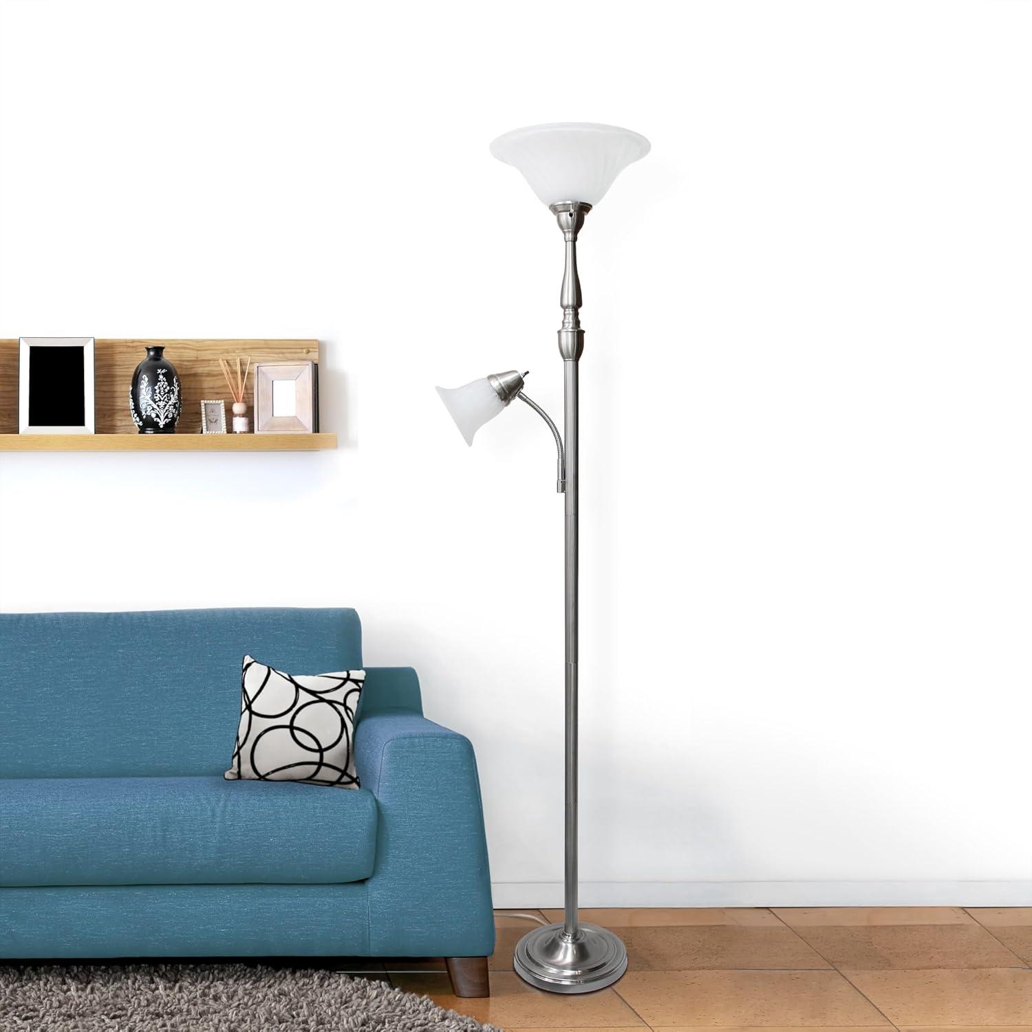 71" 2-Light Mother Daughter Floor Lamp - Elegant Designs