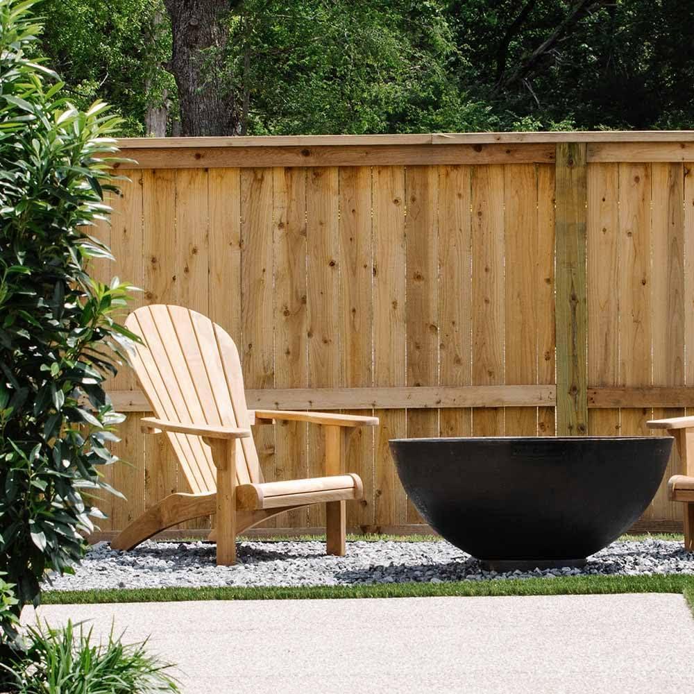 Ash & Ember 42" Hemisphere Fire Pit, Wood Burning Backyard Fireplace, Round Flat Flanged Base, Cast Iron Patina Fire Bowl, Portable Outdoor Firepit Ideal for Backyard Parties and Camping