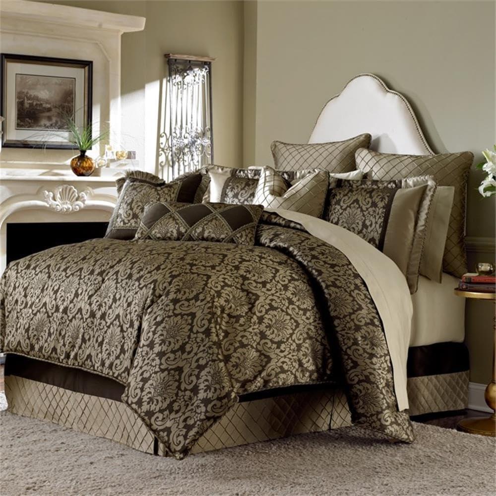 Michael Amini Imperial 10-Piece King Comforter Set - Bronze